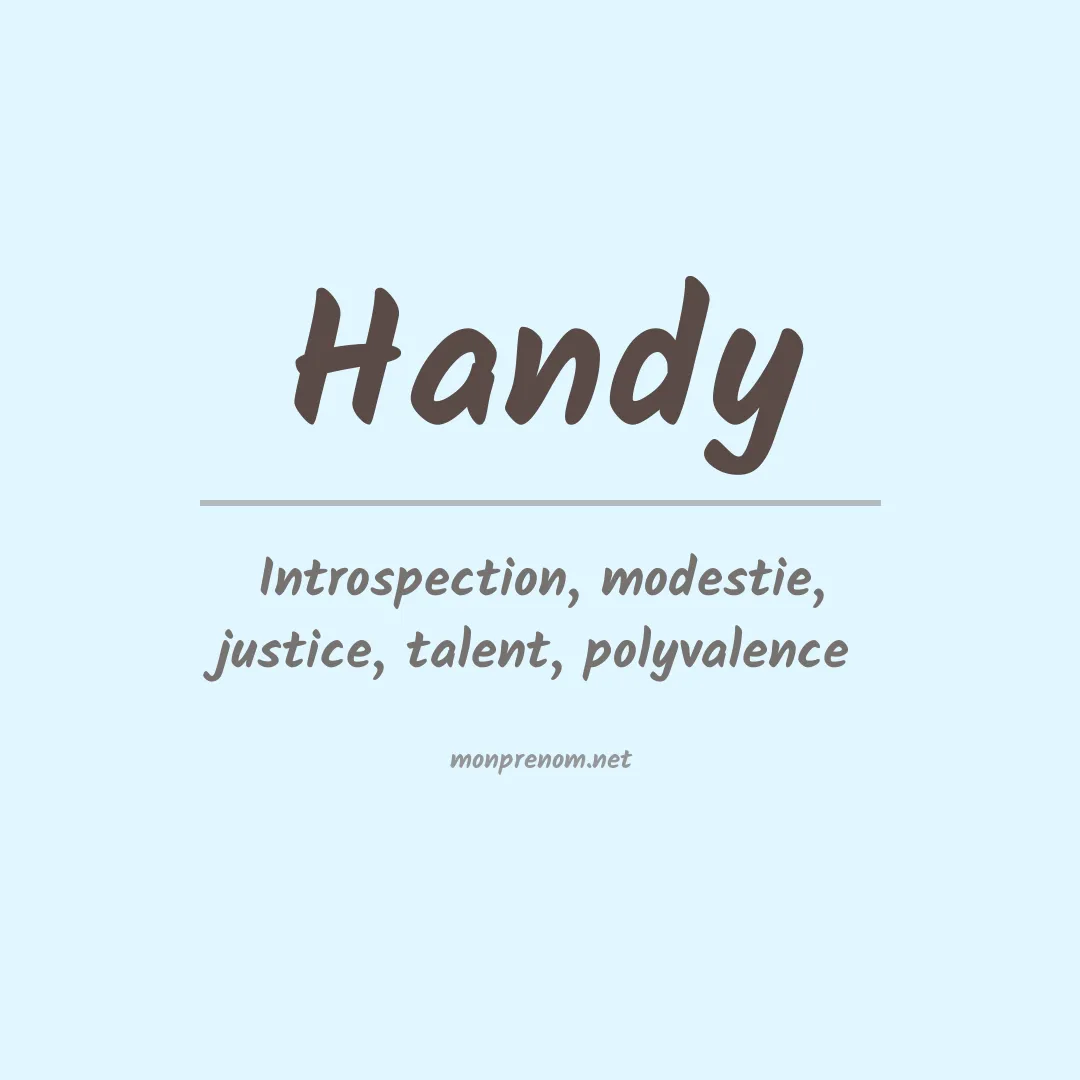 Prénom Handy