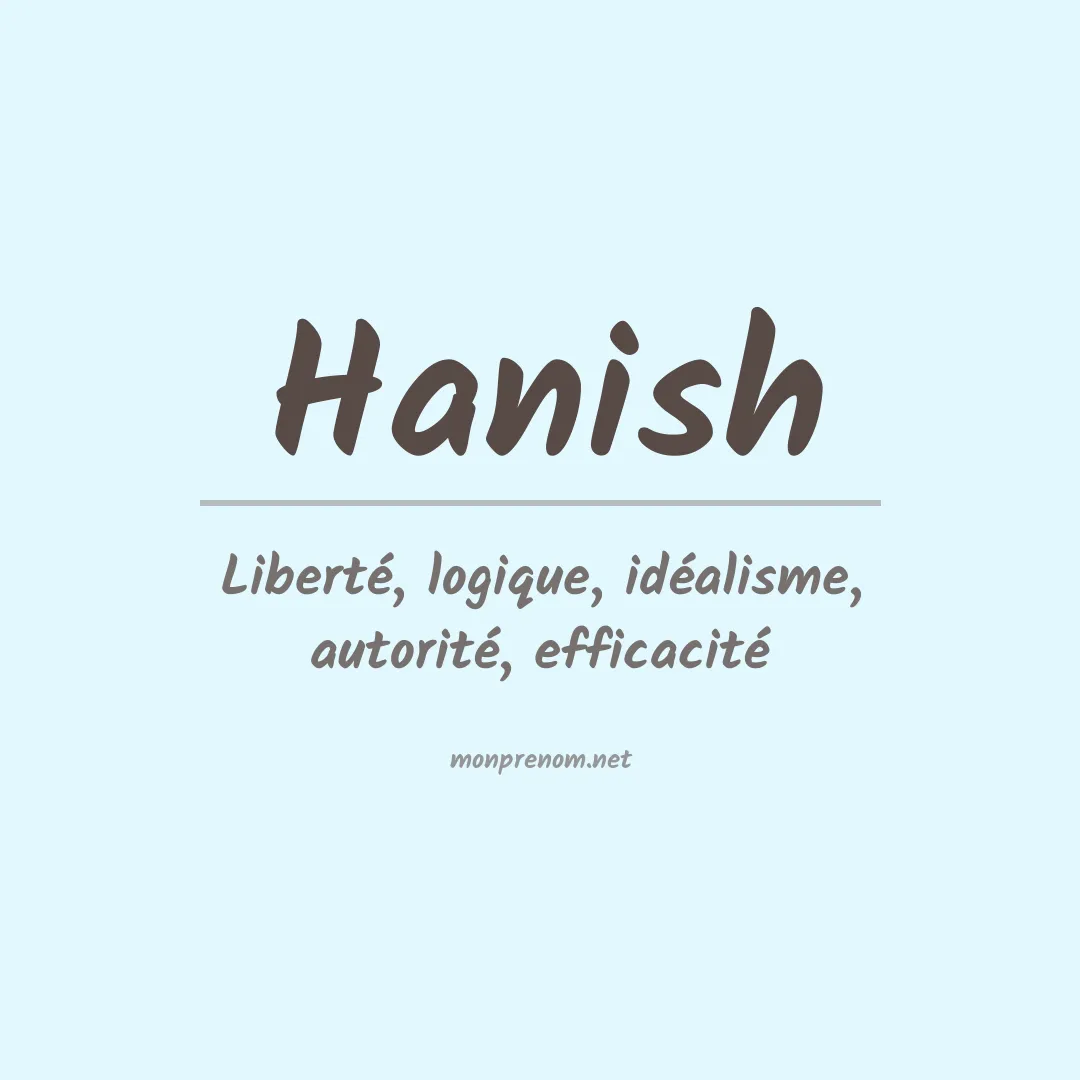 Prénom Hanish