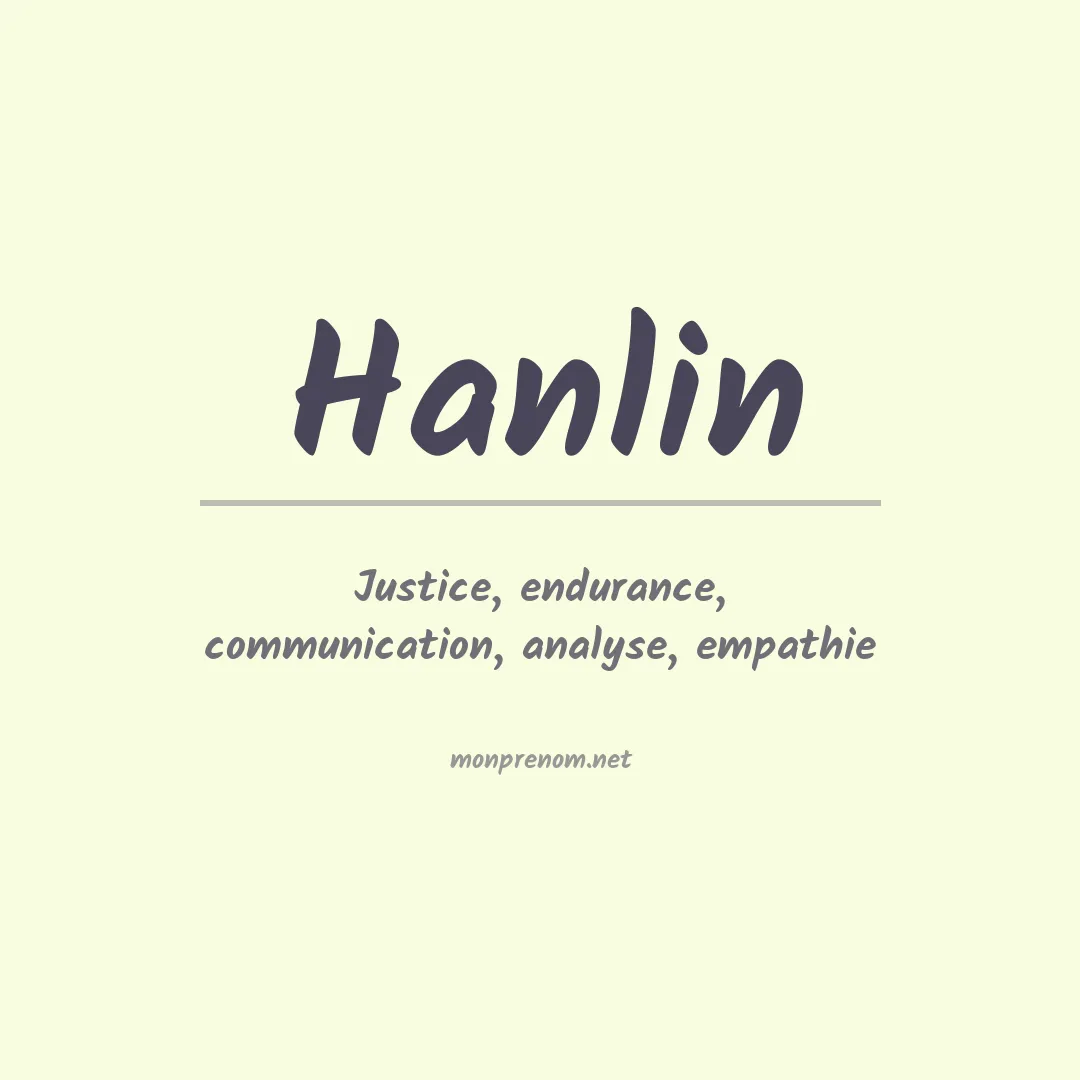 Prénom Hanlin