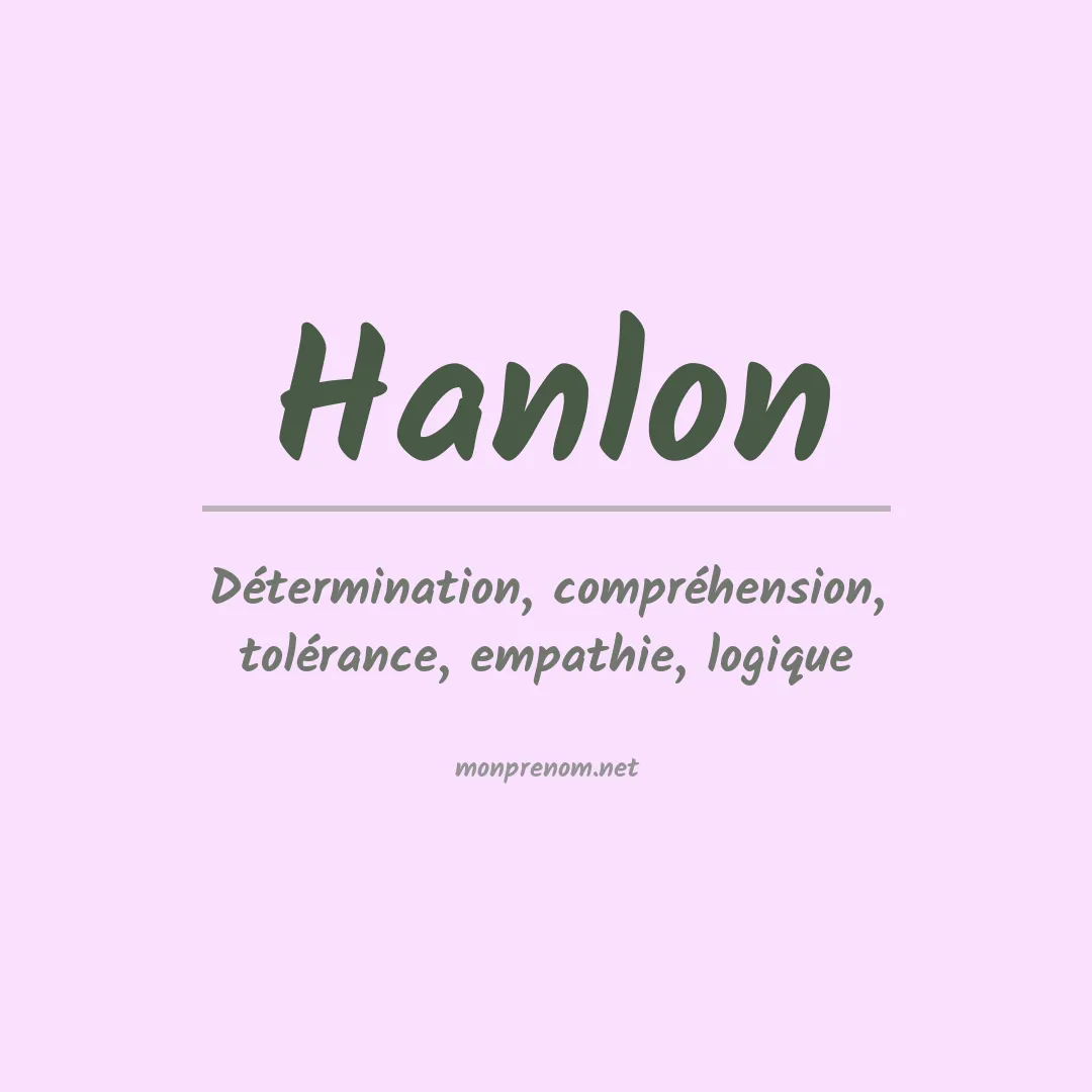 Prénom Hanlon