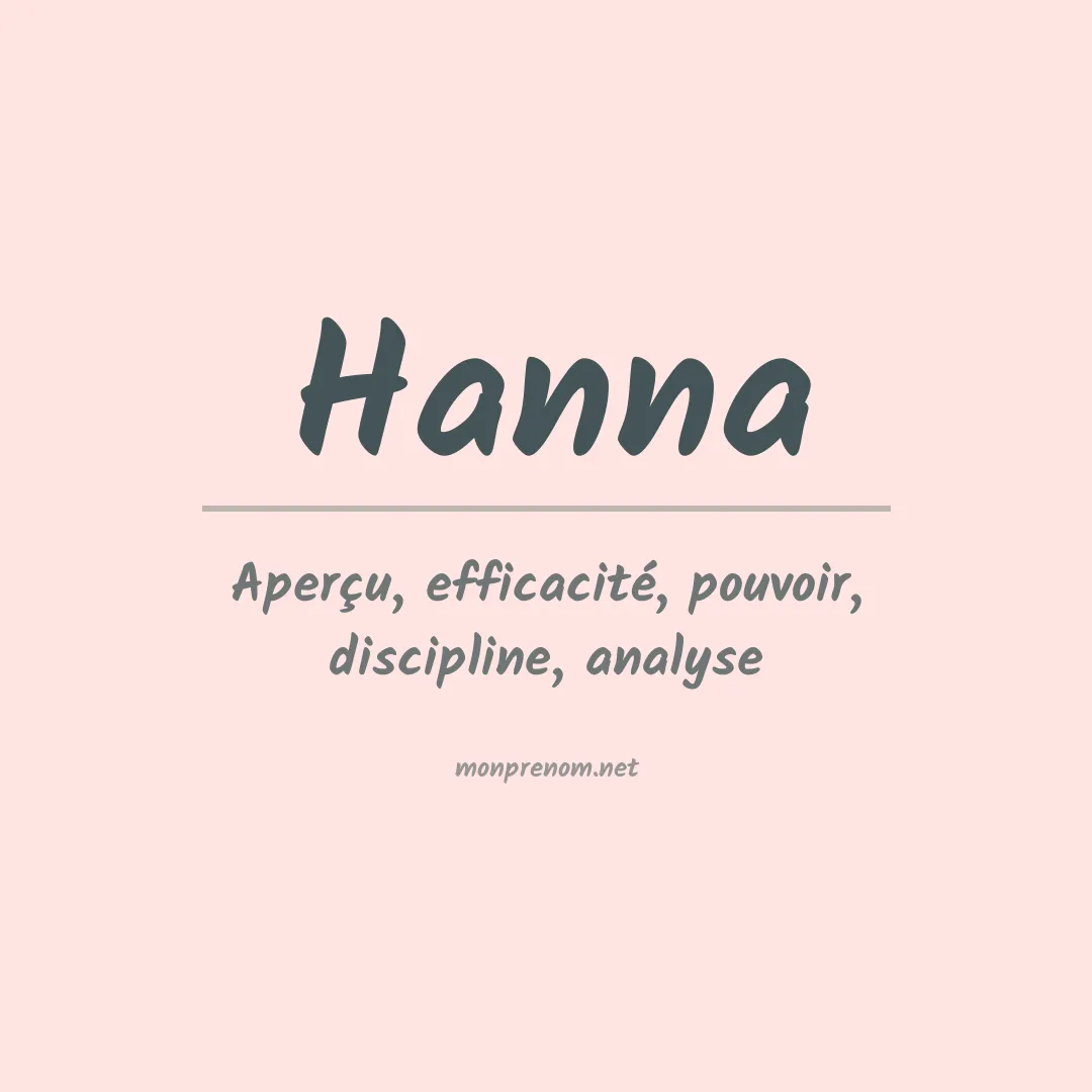 Prénom Hanna