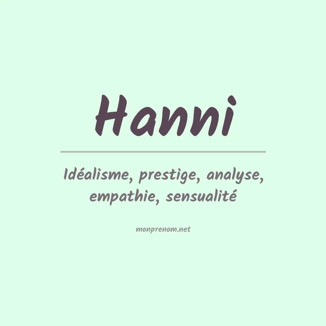 Prénom Hanni