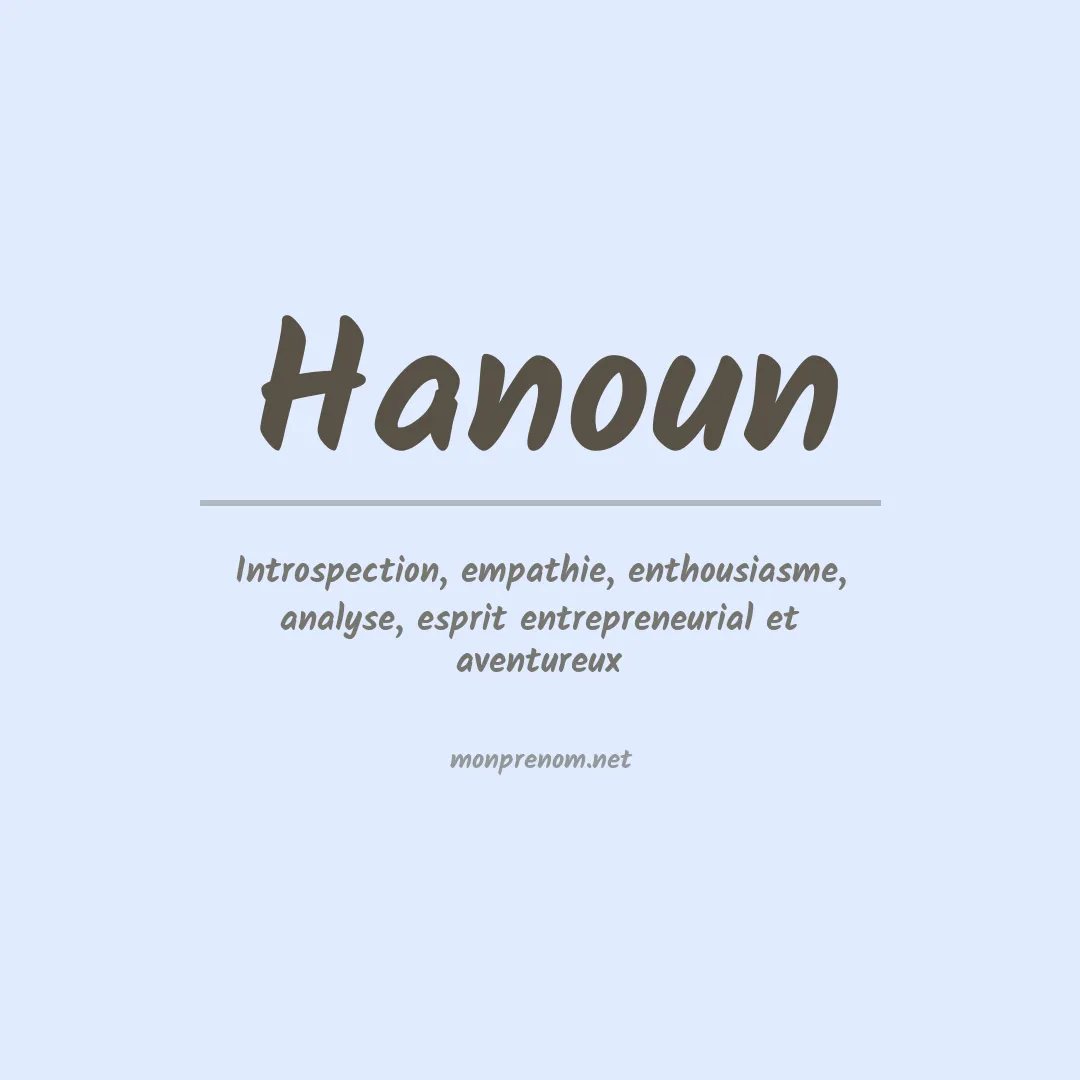 Prénom Hanoun