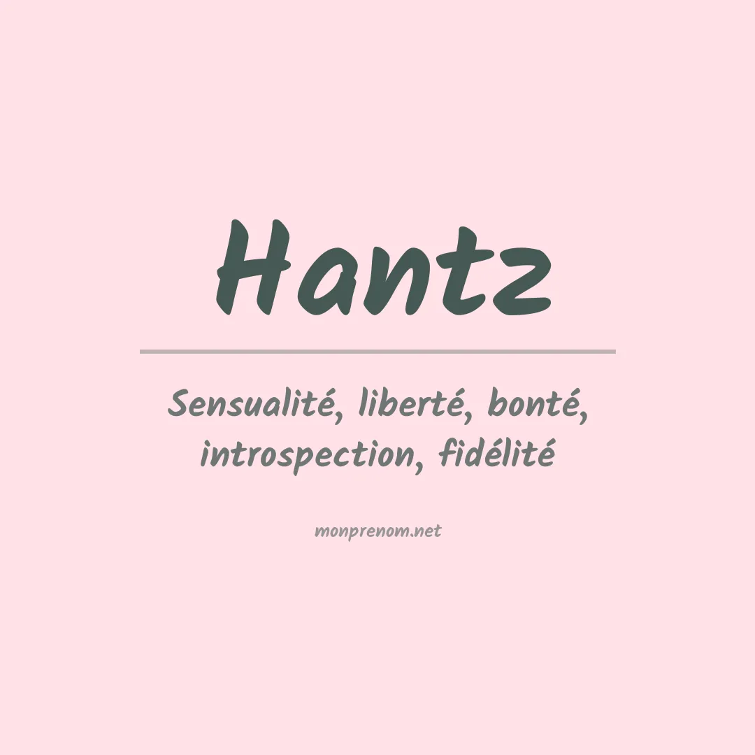 Prénom Hantz