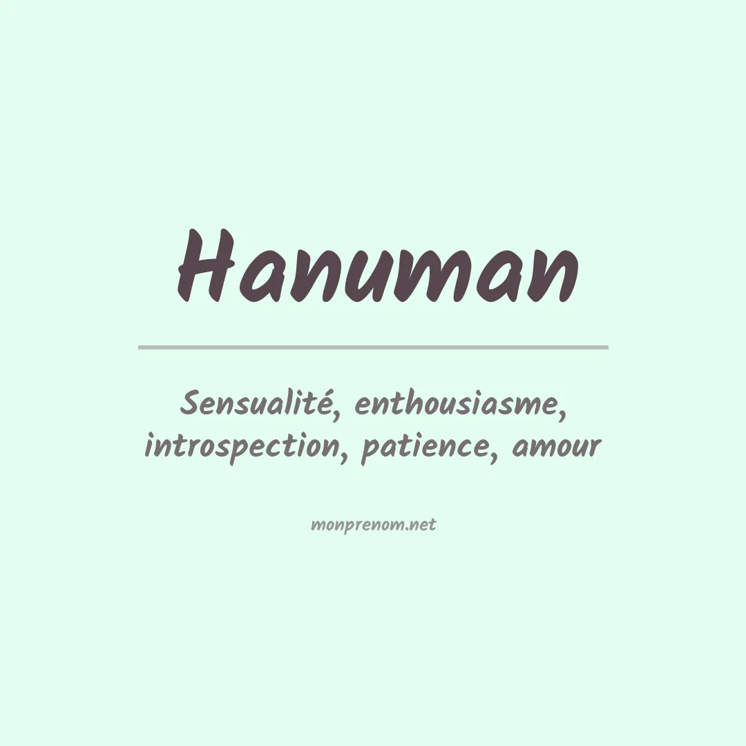 Signification du prénom Hanuman