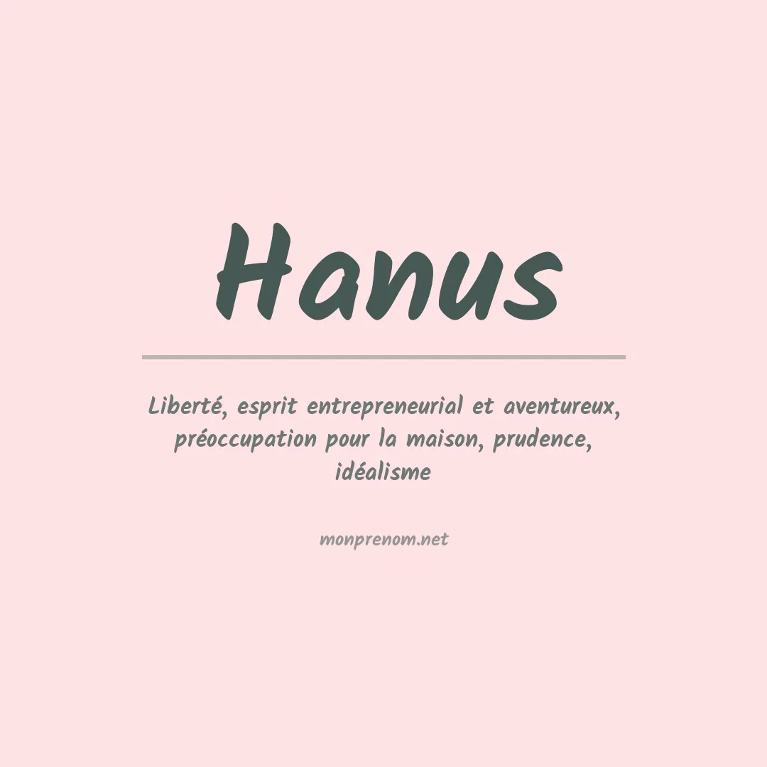 Prénom Hanus
