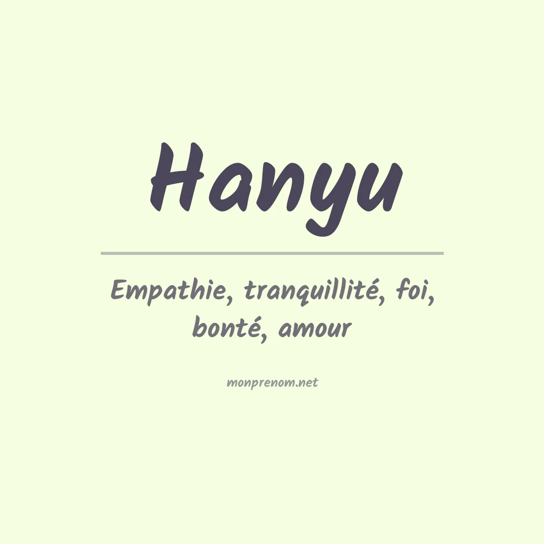 Prénom Hanyu