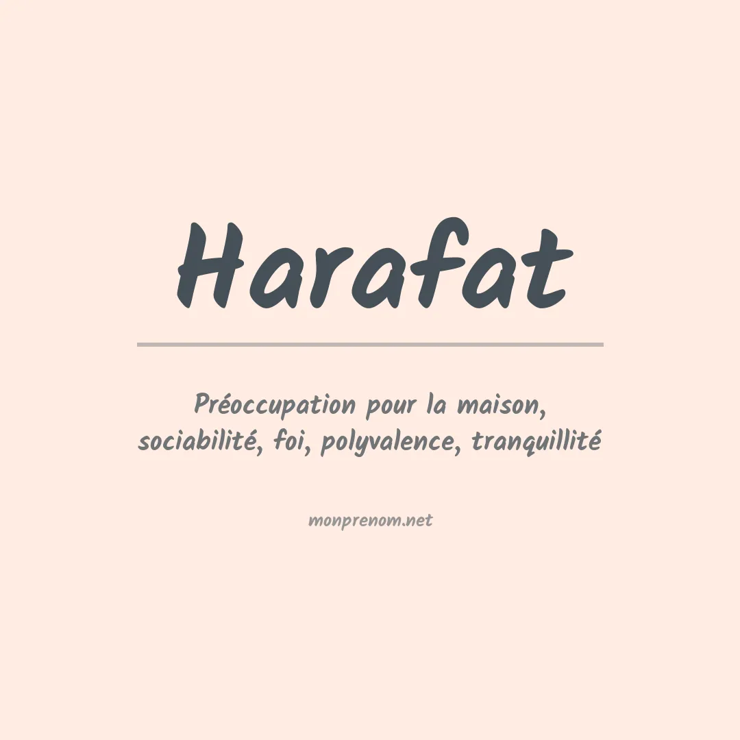 Prénom Harafat