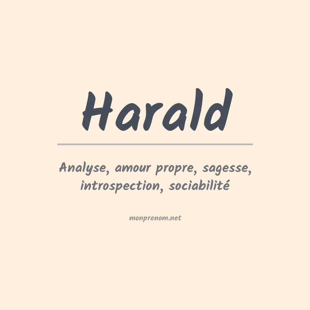 Prénom Harald