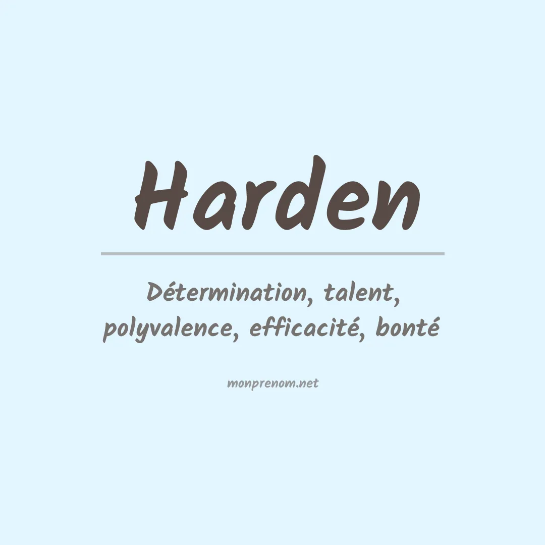 Prénom Harden