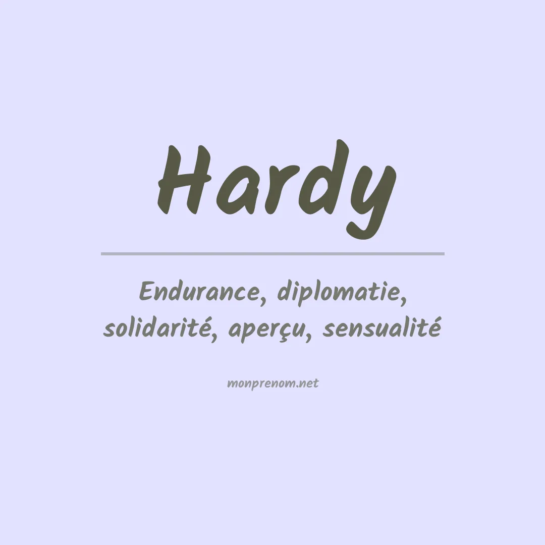 Prénom Hardy