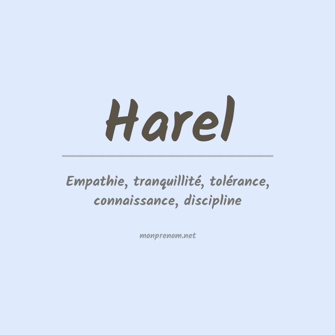 Prénom Harel