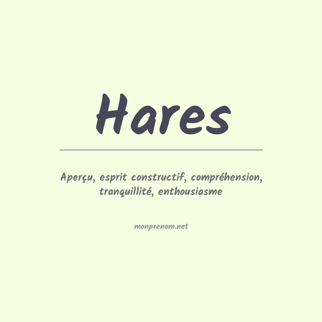 Prénom Hares