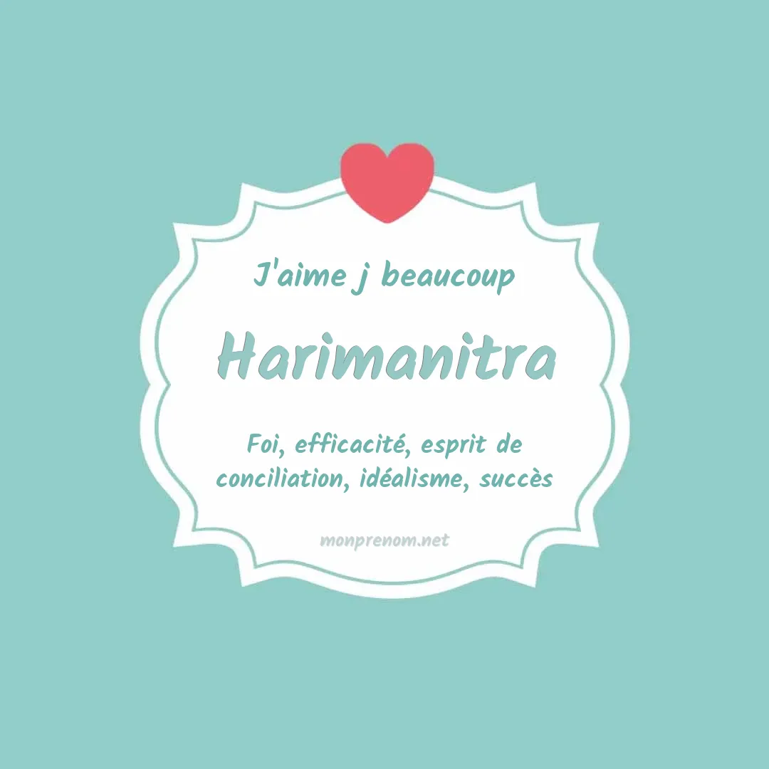 J'aime beaucoup Harimanitra