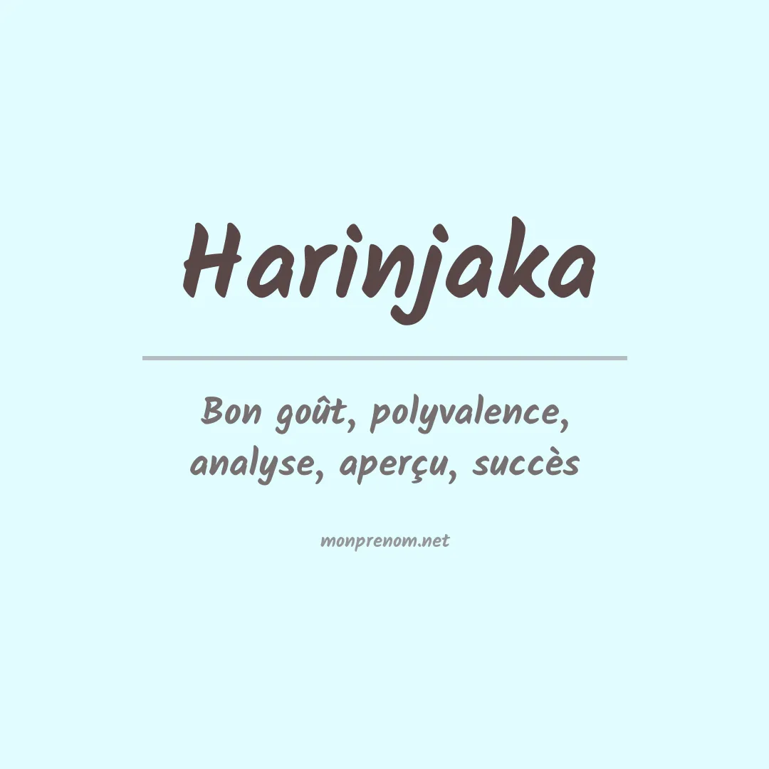 Prénom Harinjaka