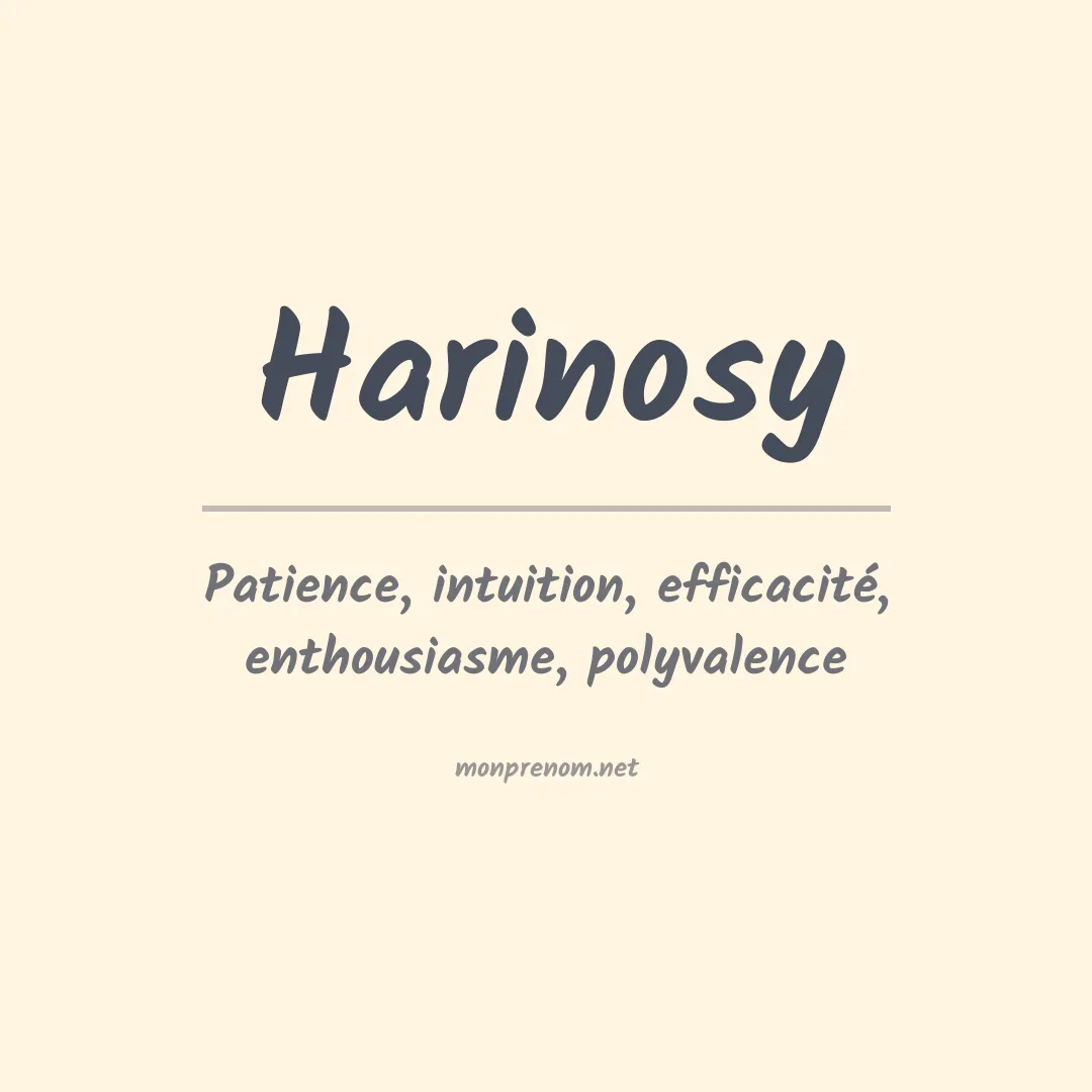 Prénom Harinosy