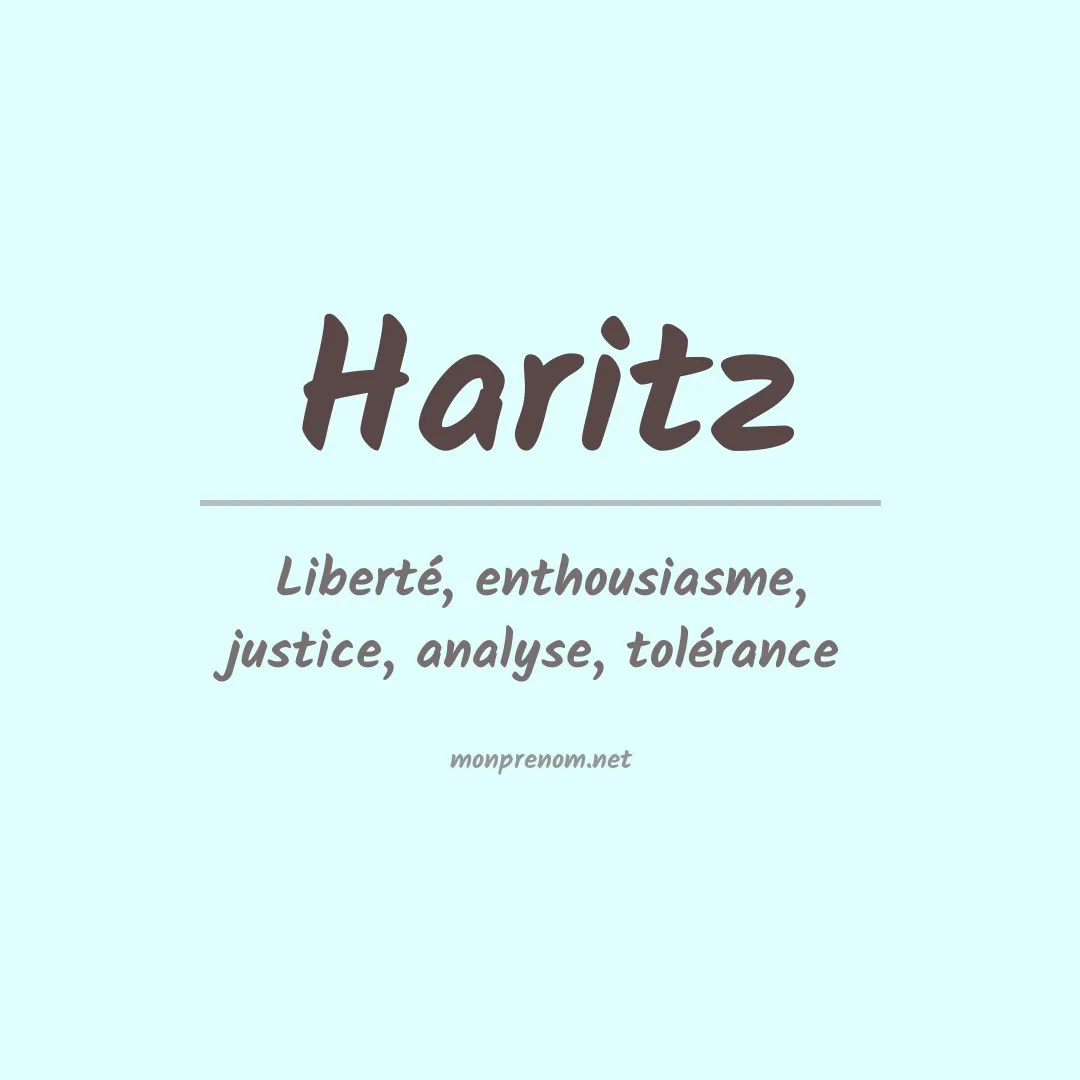 Signification du prénom Haritz
