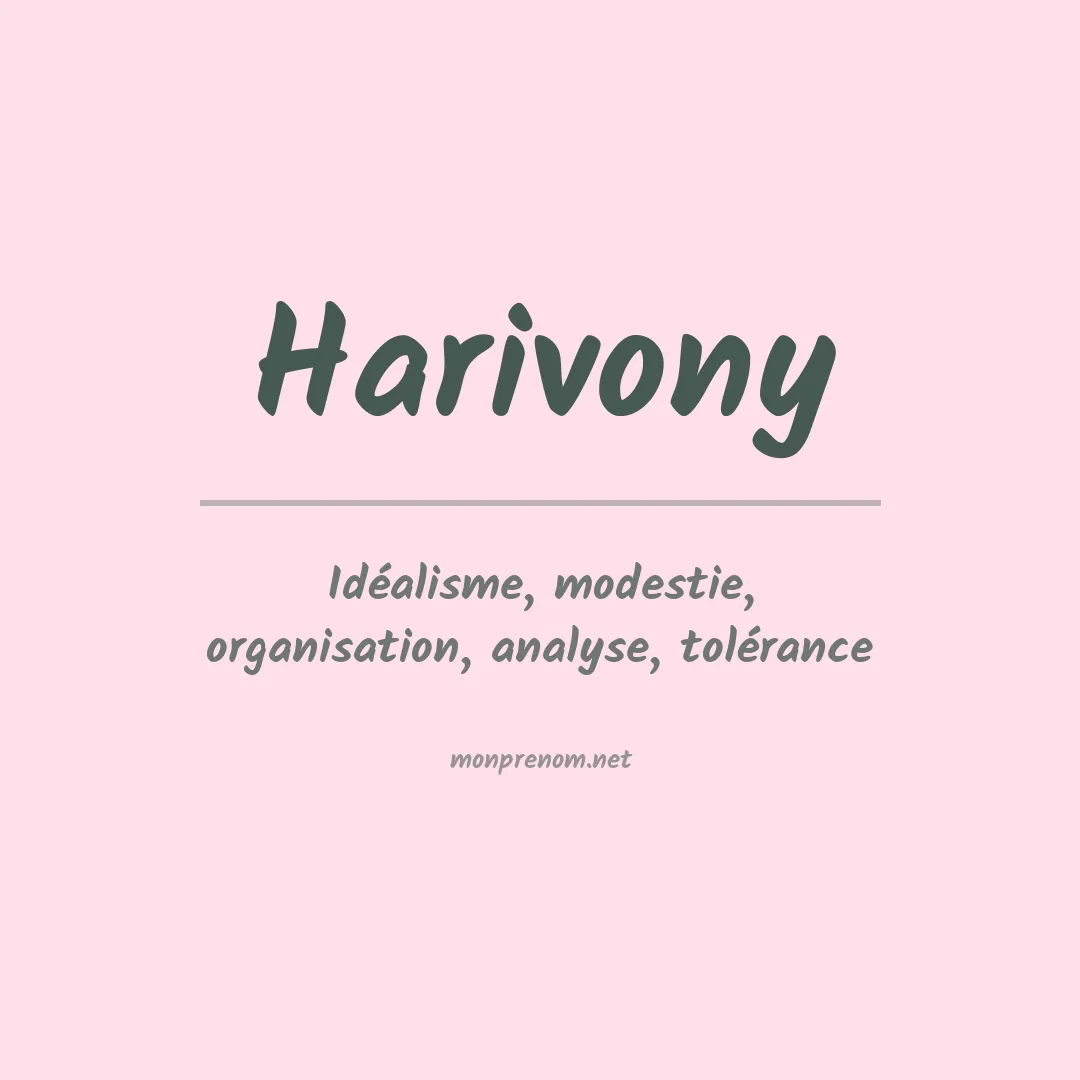 Prénom Harivony