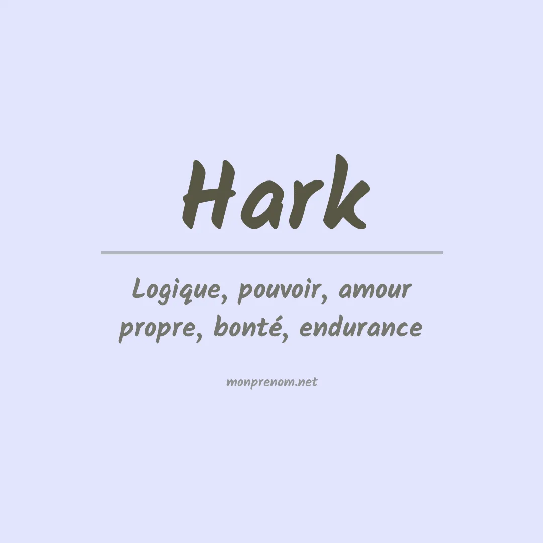 Prénom Hark