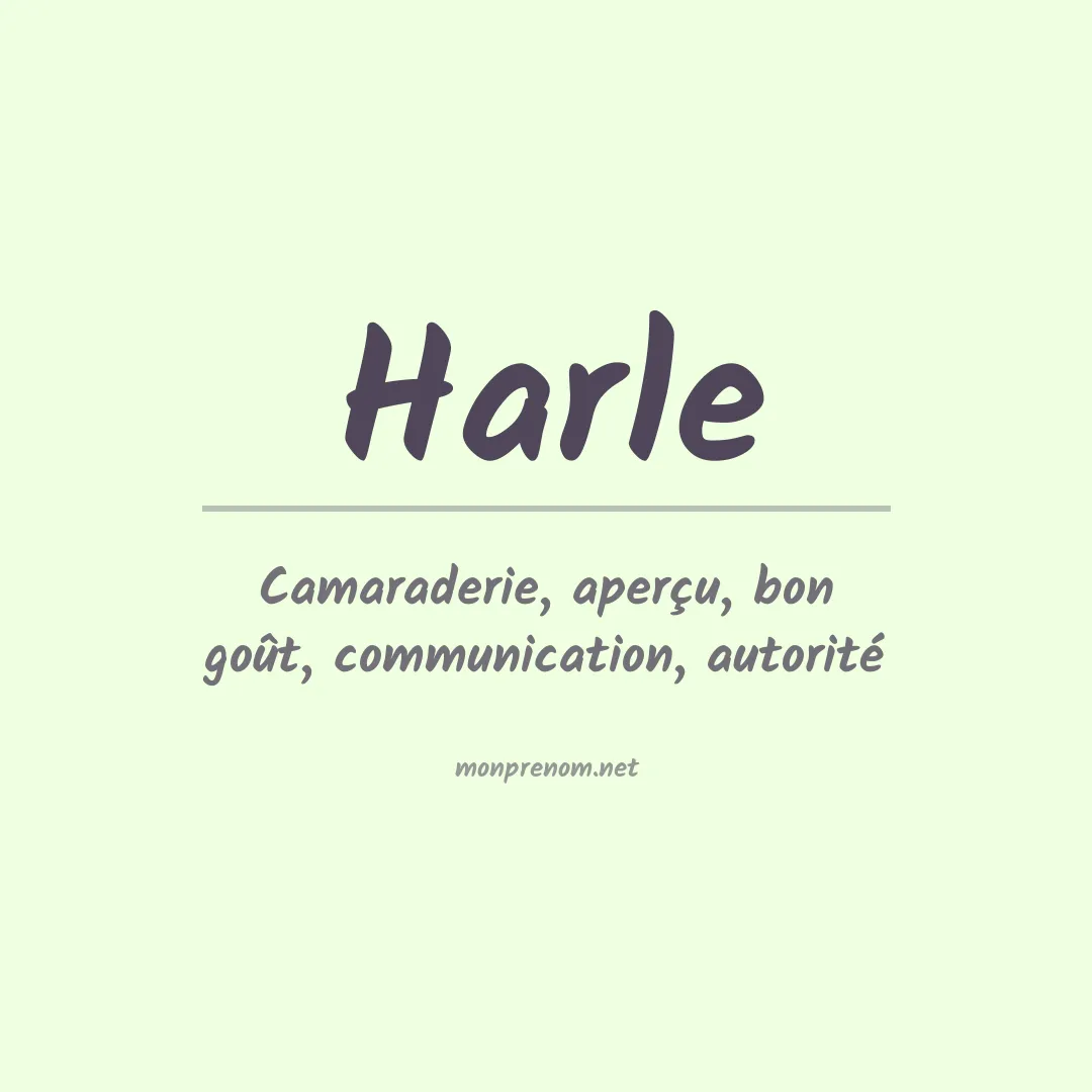 Prénom Harle