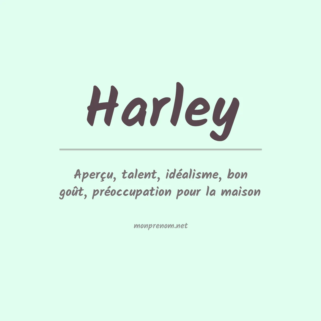 Prénom Harley