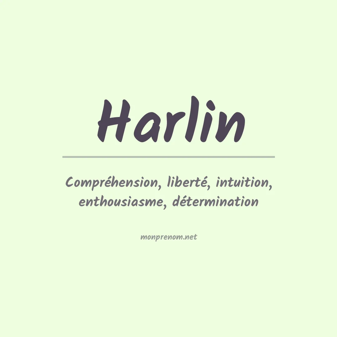Prénom Harlin