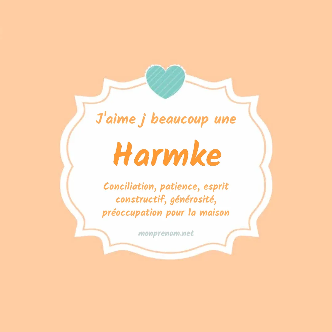 J'aime beaucoup Harmke