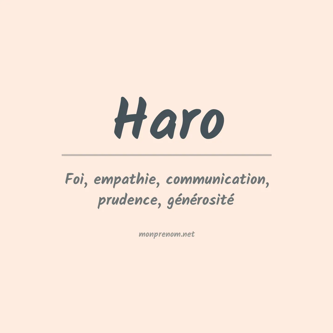 Prénom Haro