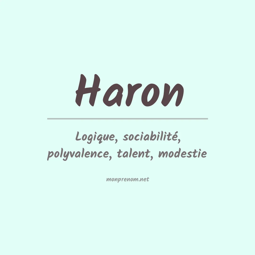 Prénom Haron