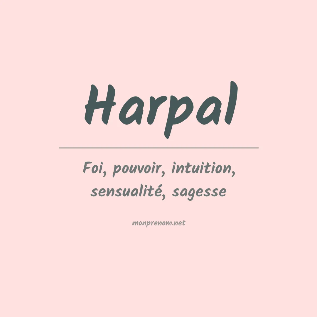 Prénom Harpal