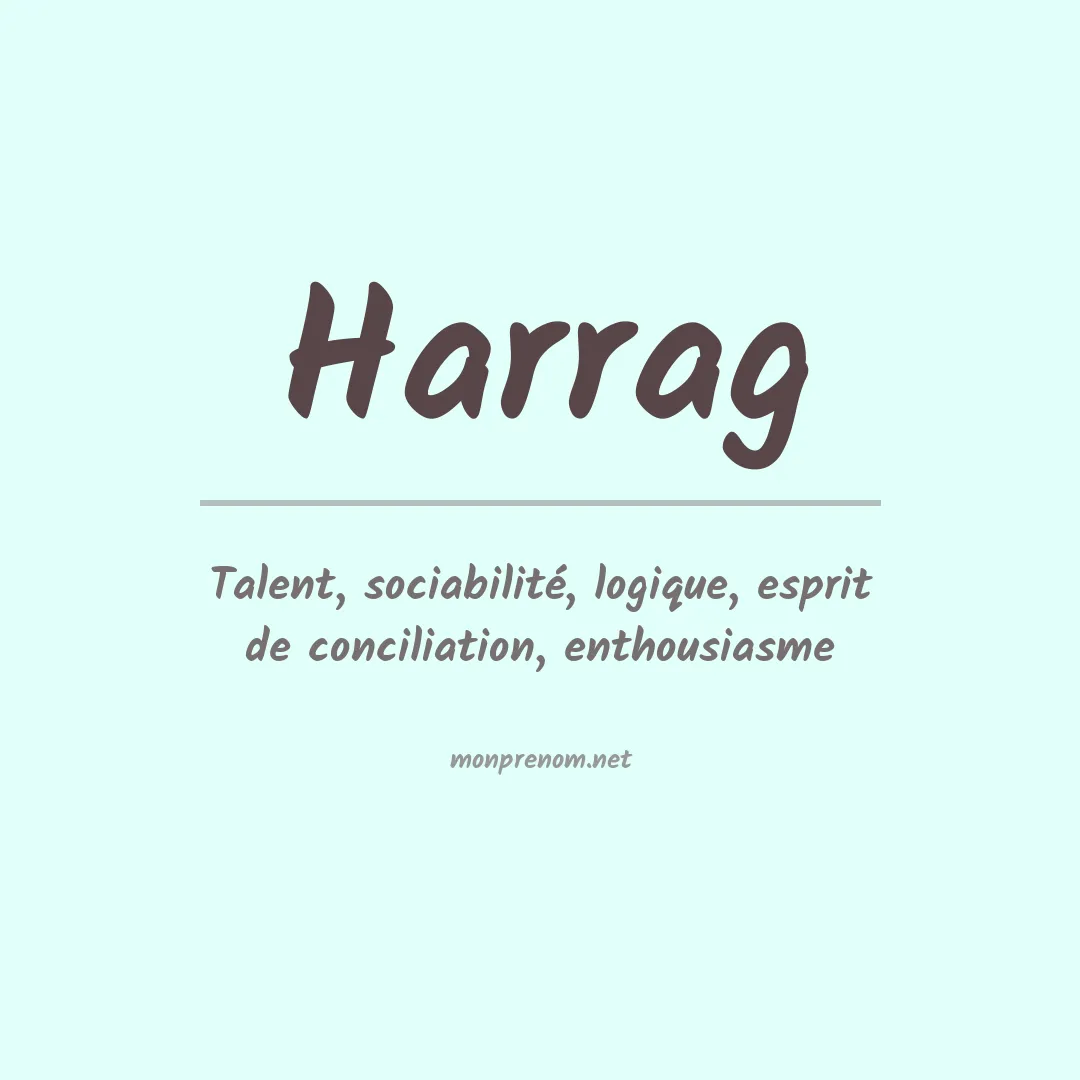 Signification du prénom Harrag