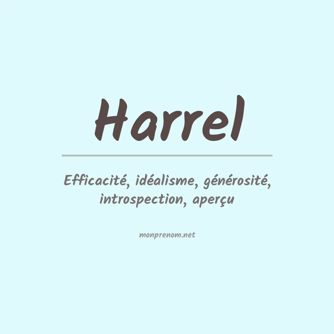 Prénom Harrel