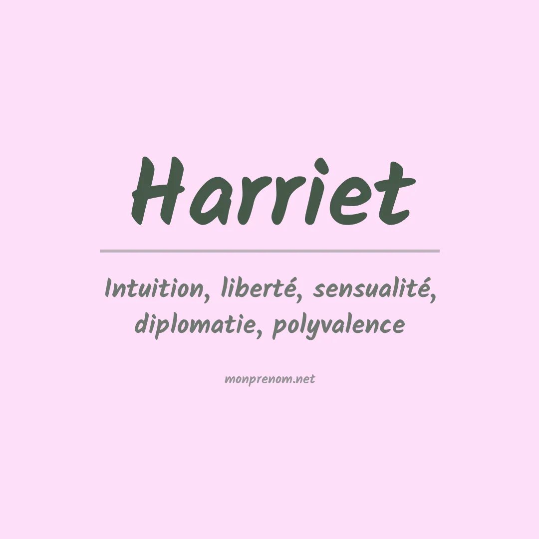 Prénom Harriet