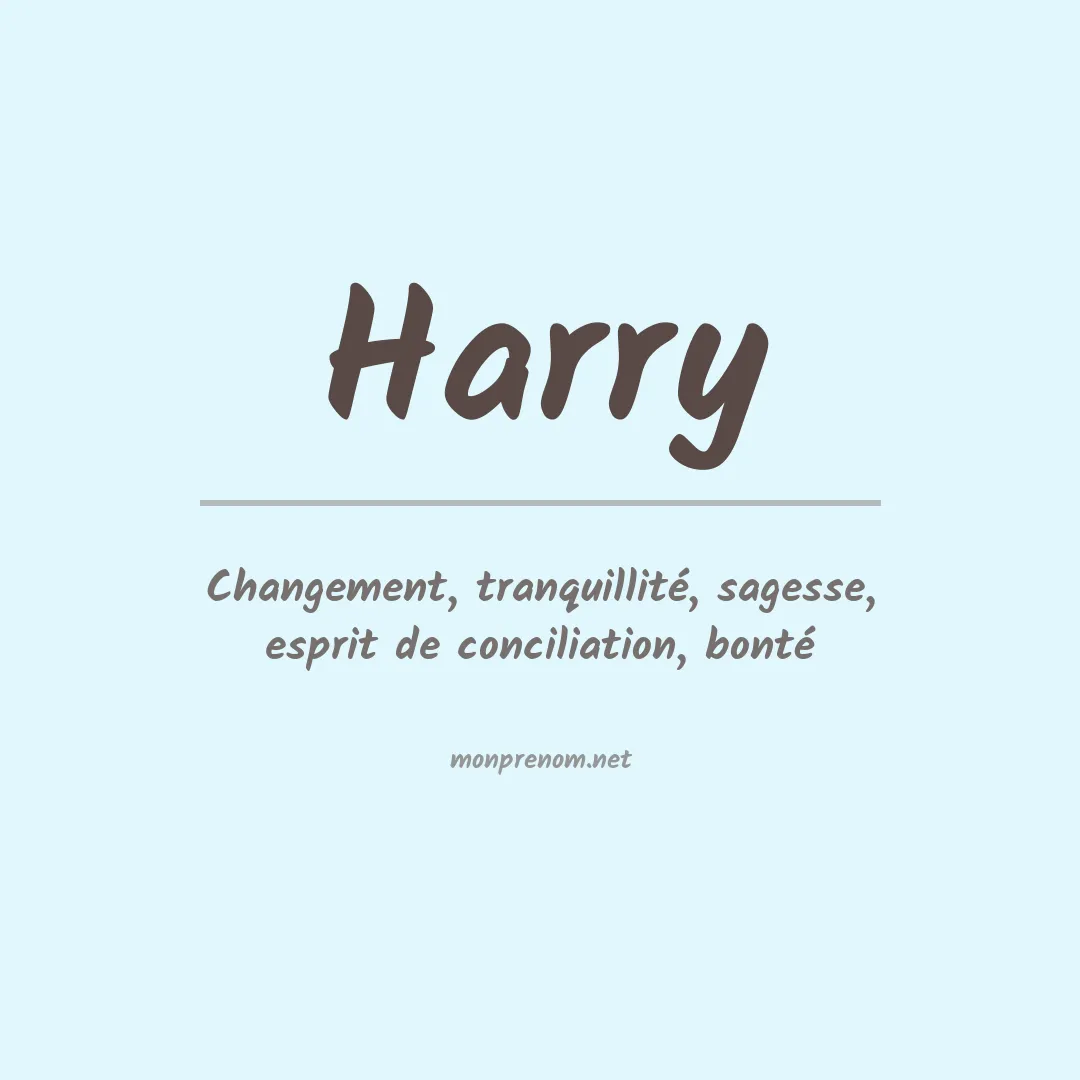 Prénom Harry