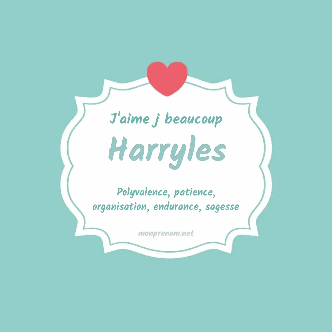 J'aime beaucoup Harryles