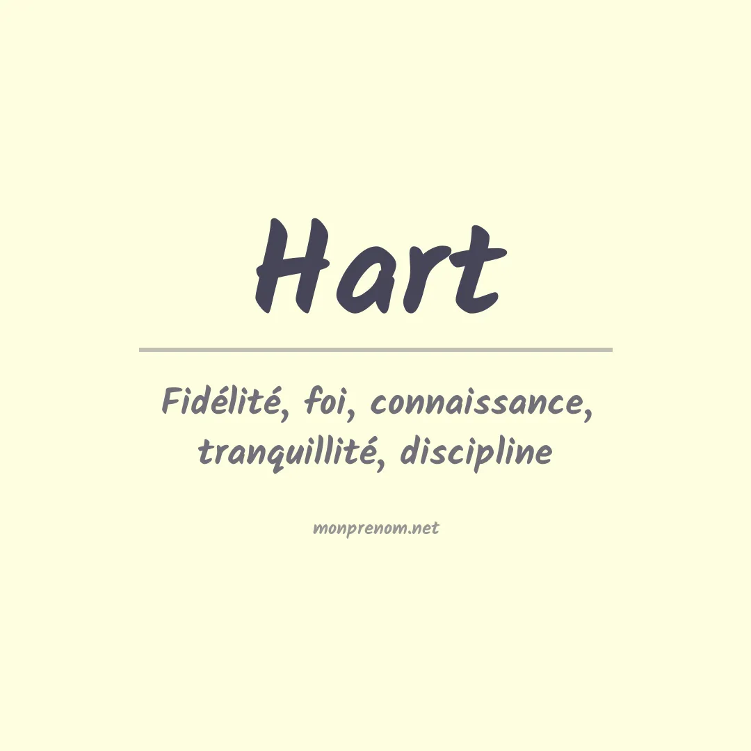 Prénom Hart