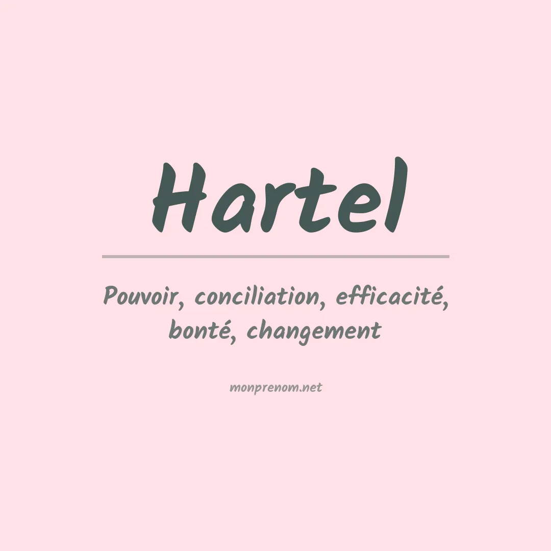 Prénom Hartel
