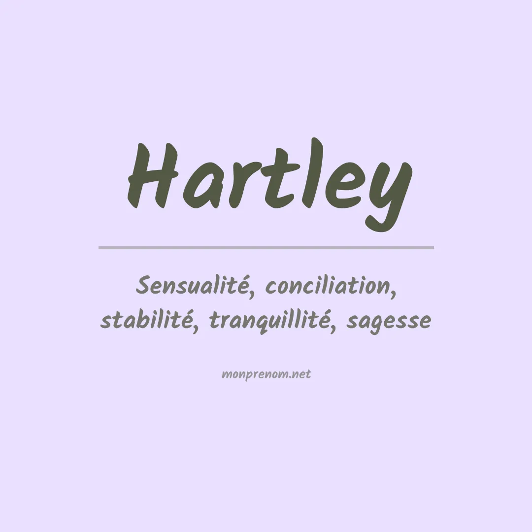 Prénom Hartley