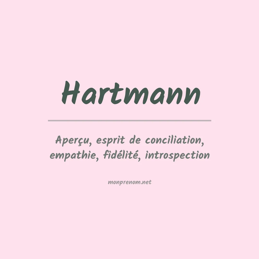 Prénom Hartmann