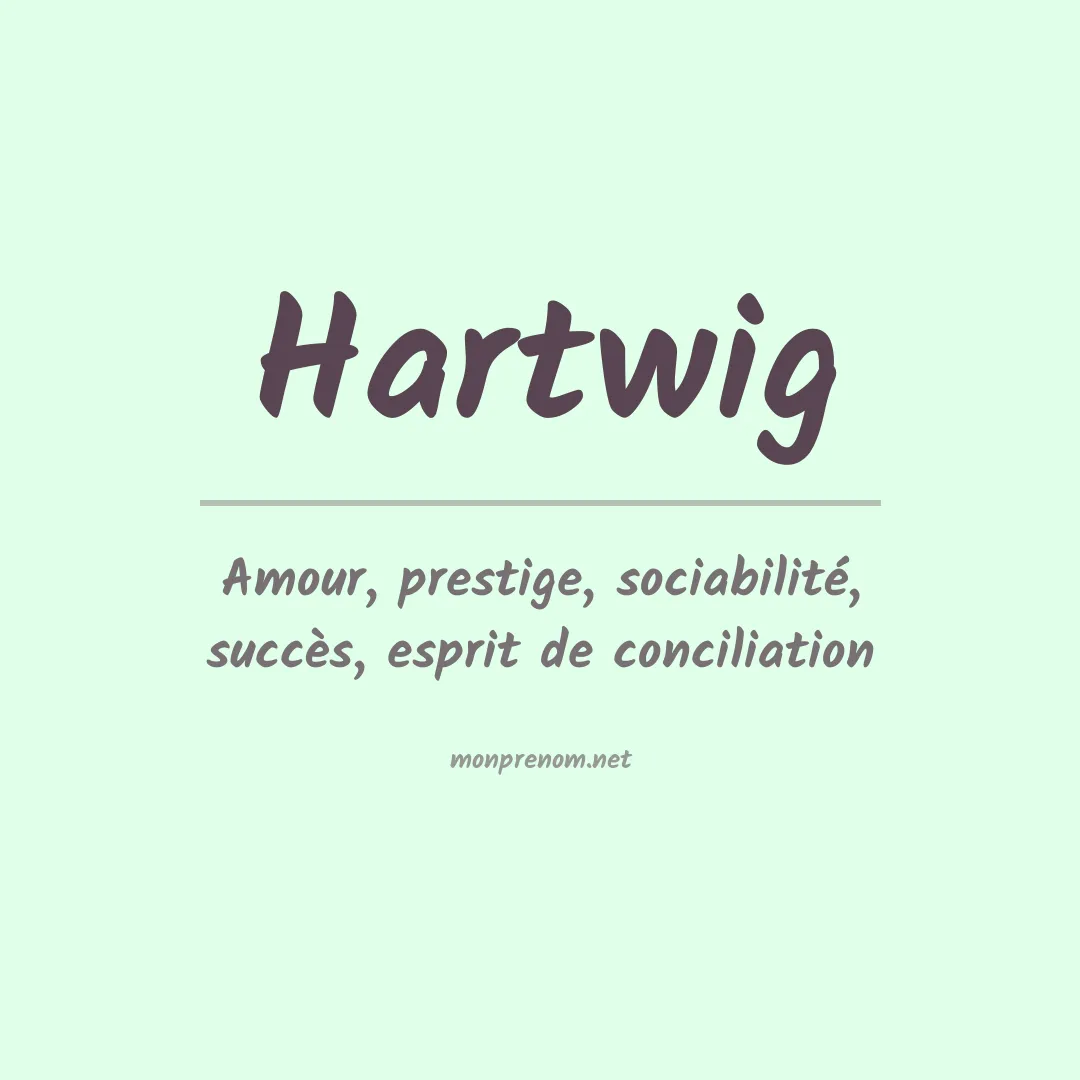 Prénom Hartwig