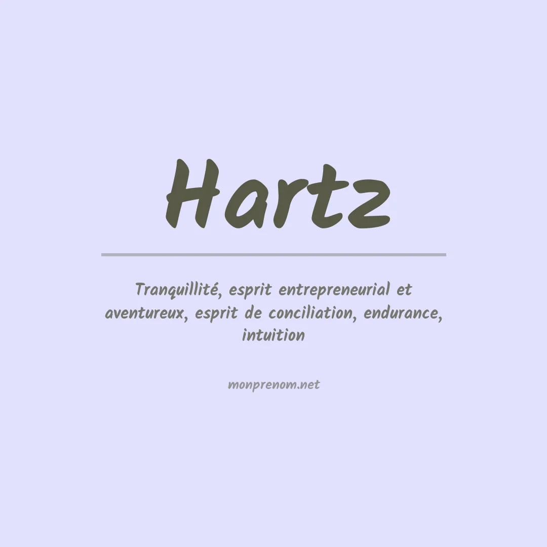 Prénom Hartz