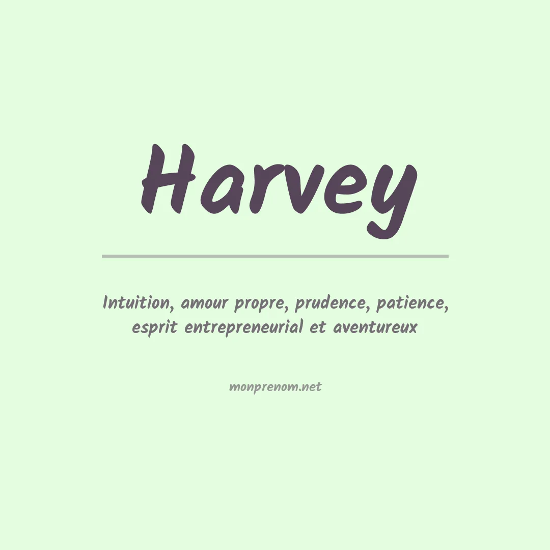 Prénom Harvey