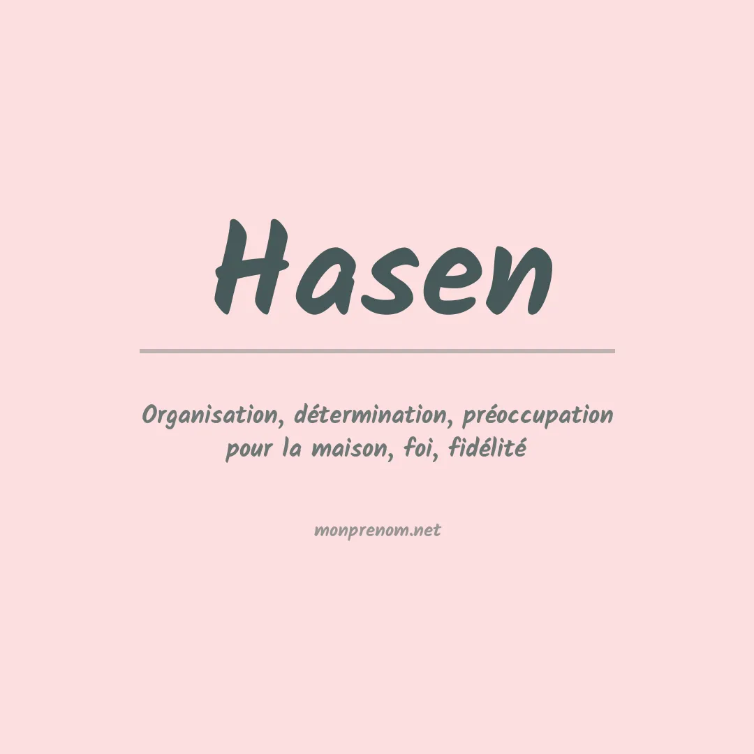 Prénom Hasen