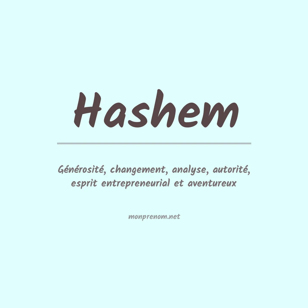 Prénom Hashem