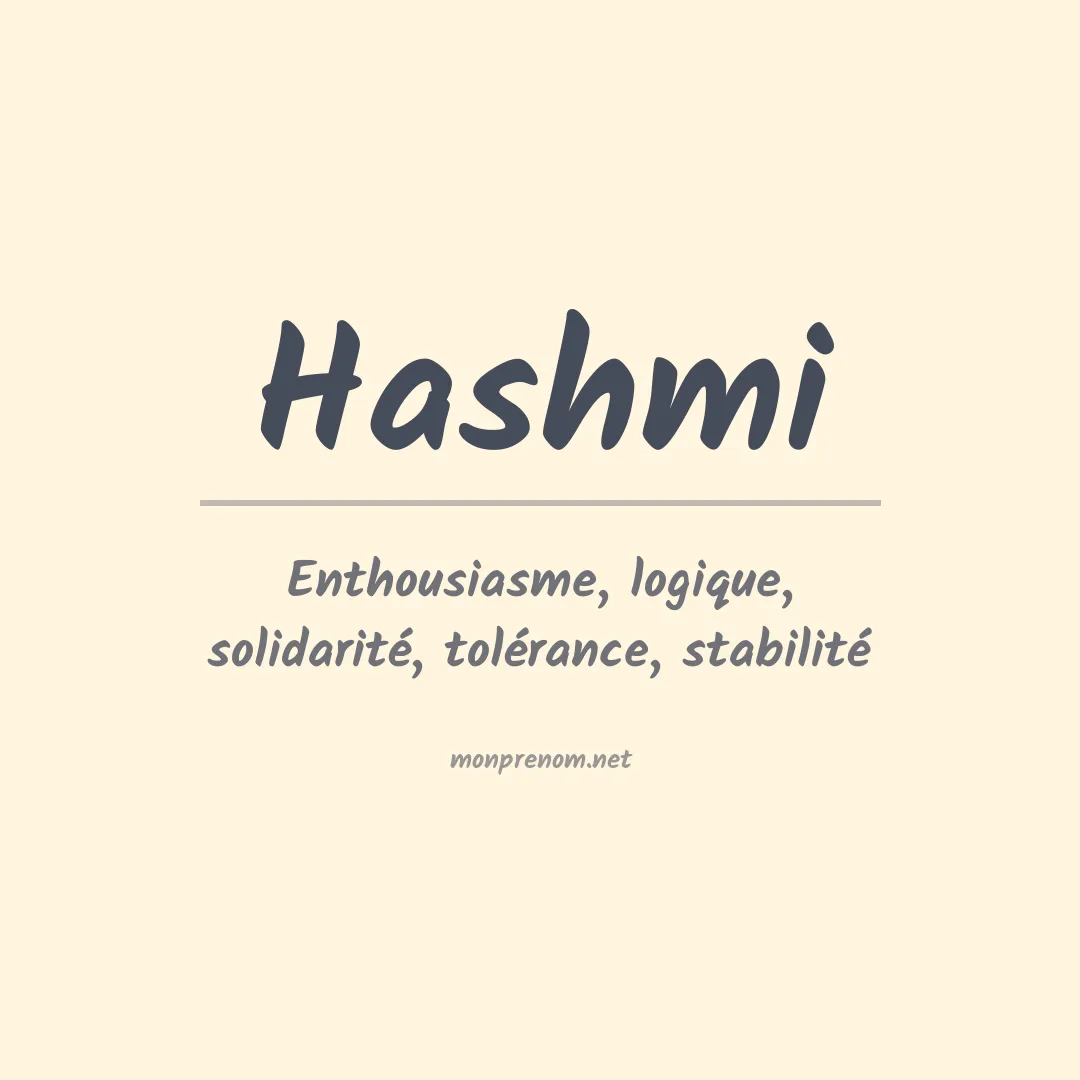 Prénom Hashmi