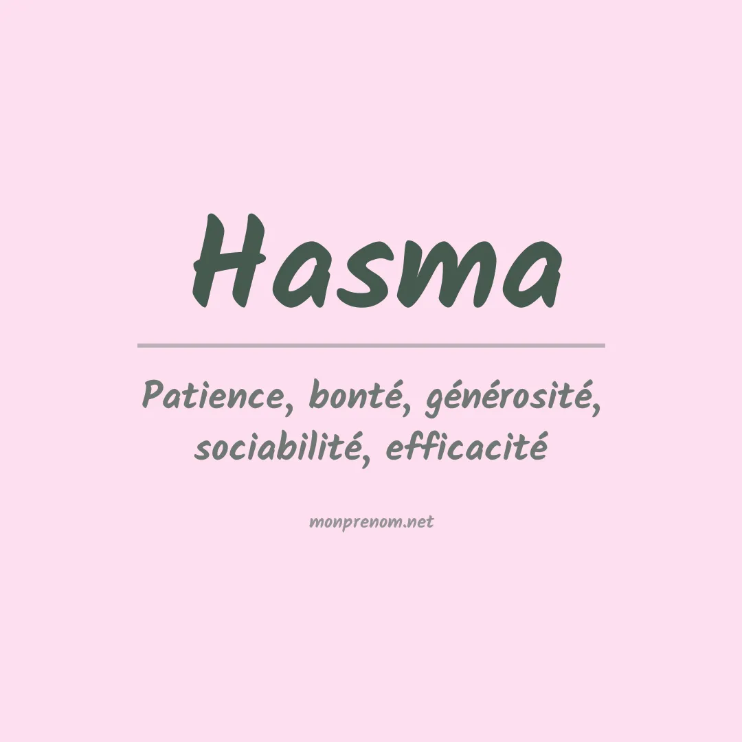 Prénom Hasma