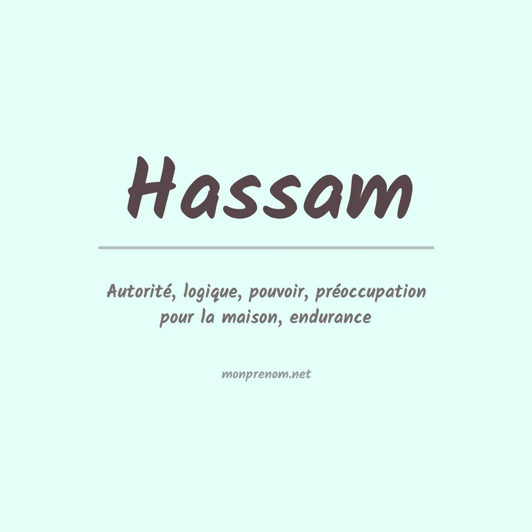 Prénom Hassam