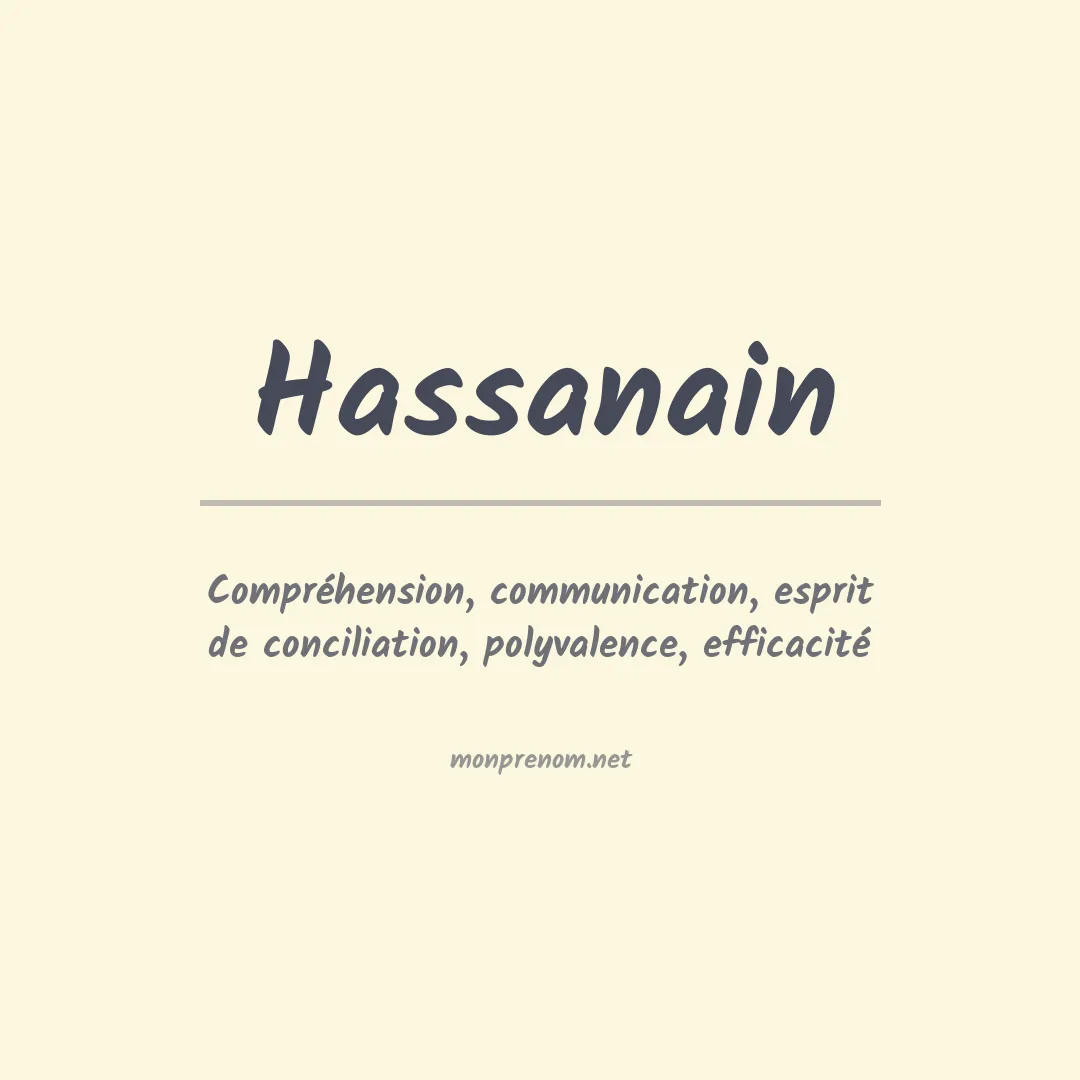 Signification du prénom Hassanain