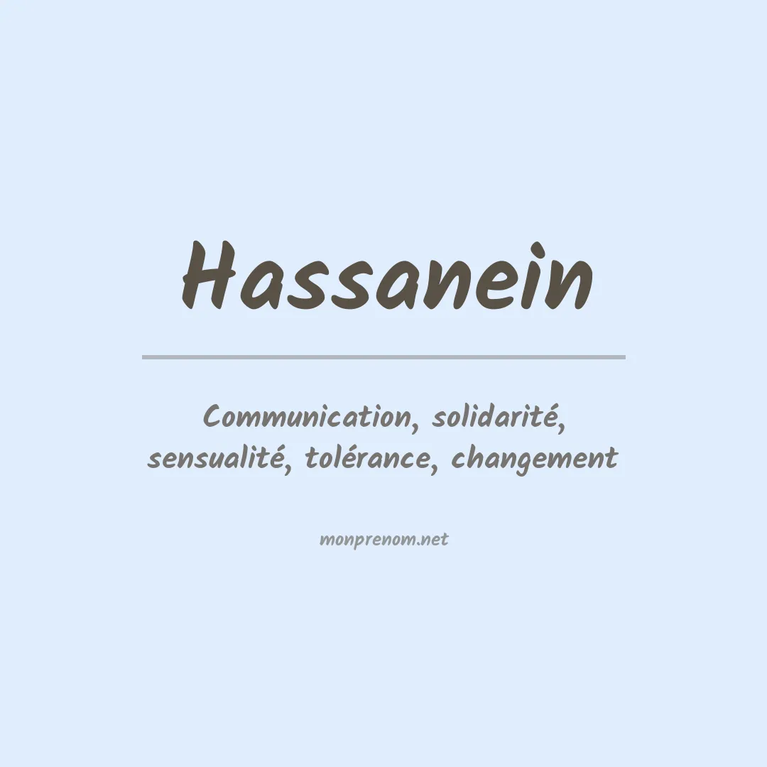 Signification du prénom Hassanein
