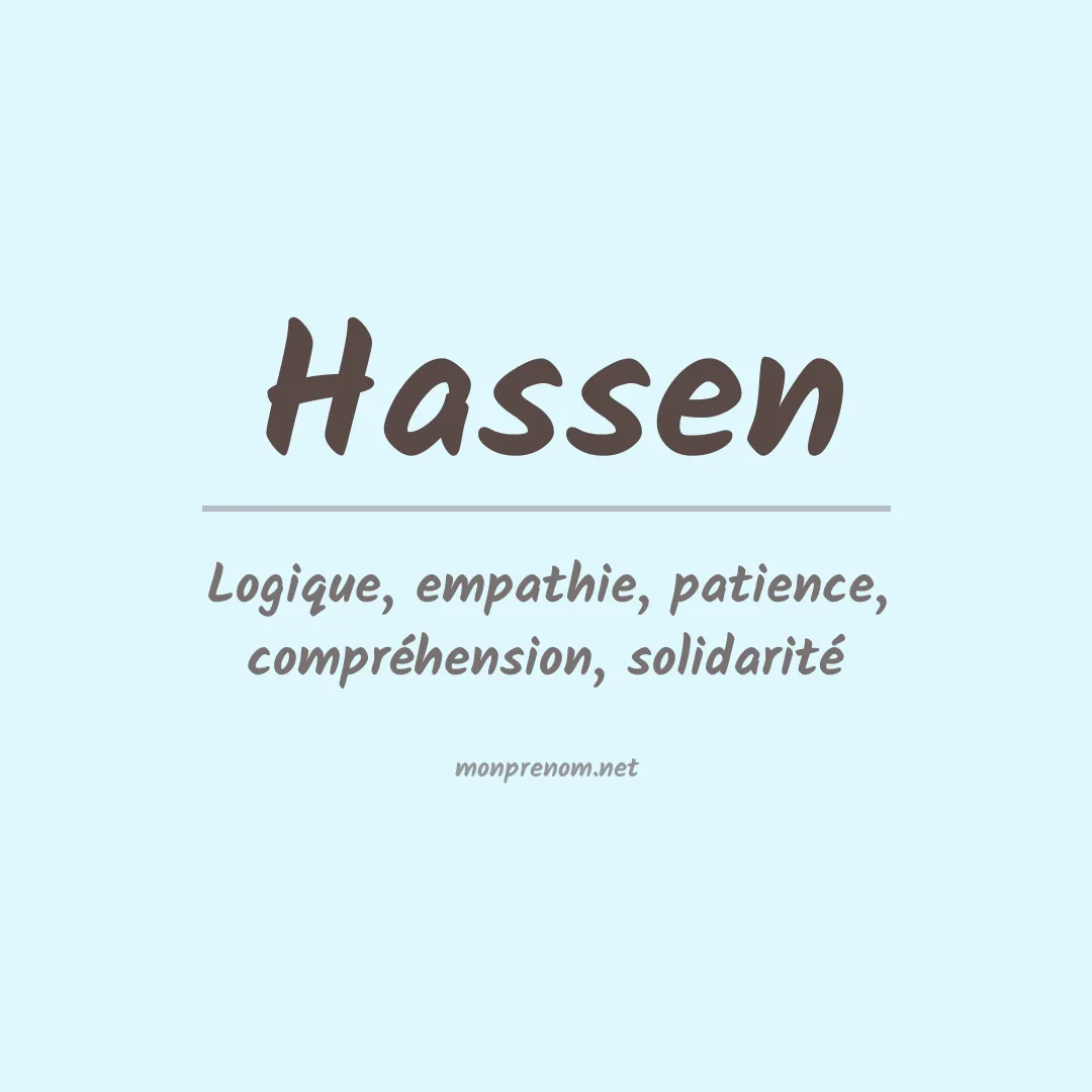 Prénom Hassen